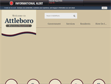 Tablet Screenshot of cityofattleboro.us